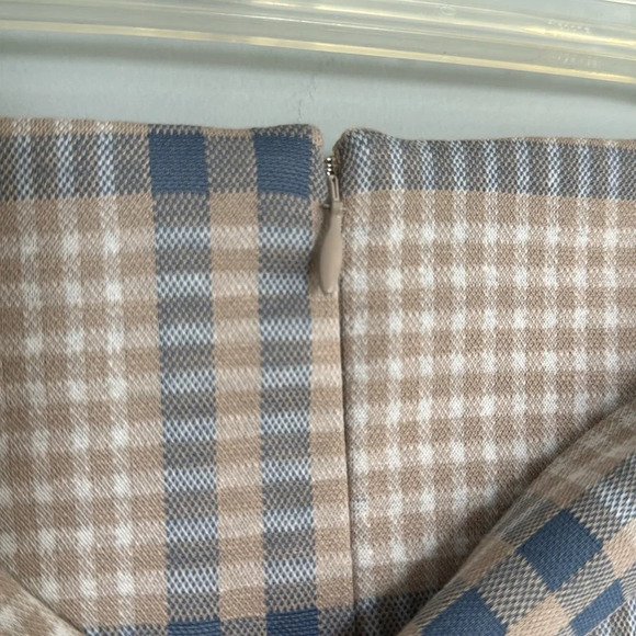 LOFT Belted Plaid Skirt Size 14 Petite NWT - Picture 3 of 5